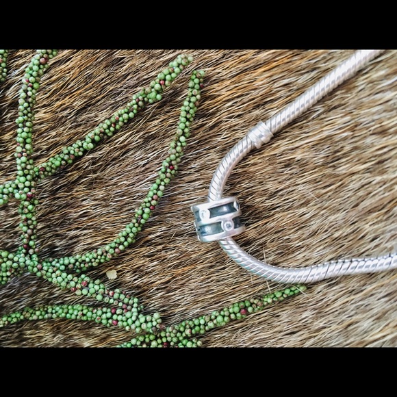 PANDORA Jewelry Rhinestone Clip Spacer Bead Charm - Picture 1 of 7